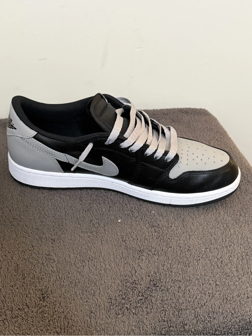 Nike Air Jordan 1 “low”. Men’s size 10 1/2 in “Shadow Grey” colorway.